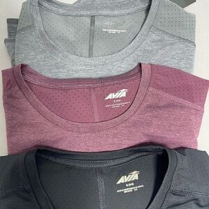 Avia Men's Short Sleeve Tees in Gray, Maroon, and Black